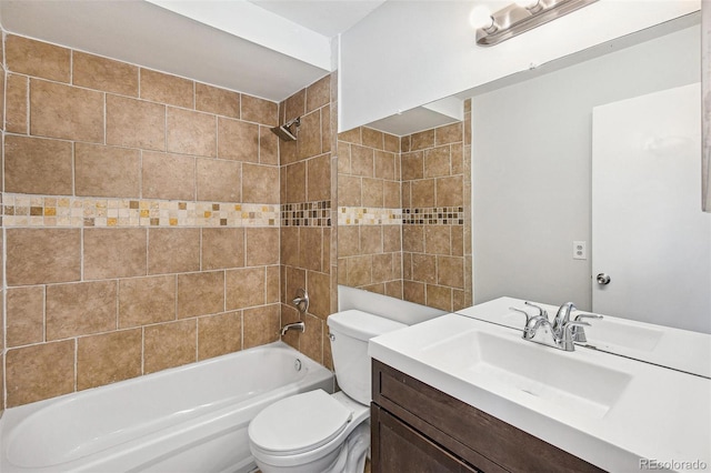17094 E Tennessee Dr Unit 212, Aurora, CO 80017 - bathroom featuring toilet, shower / tub combination, and vanity