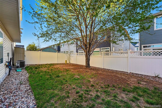 4705 Andes St, Denver, CO 80249 - fenced backyard featuring central AC unit