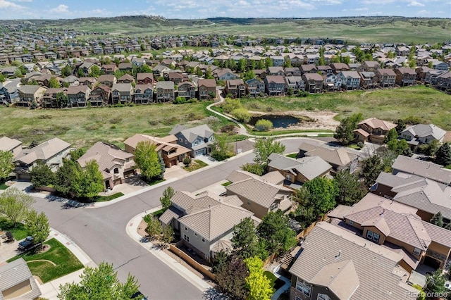 aerial view of residential area
