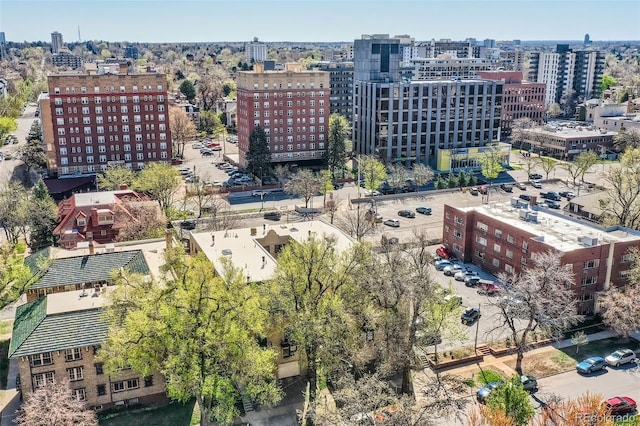 bird's eye view featuring a view of city