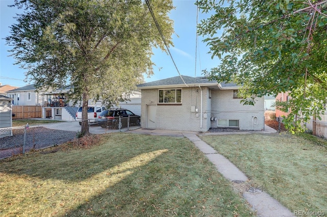 2275 S Cherokee St, Denver, CO 80223 - rear view of house with brick siding