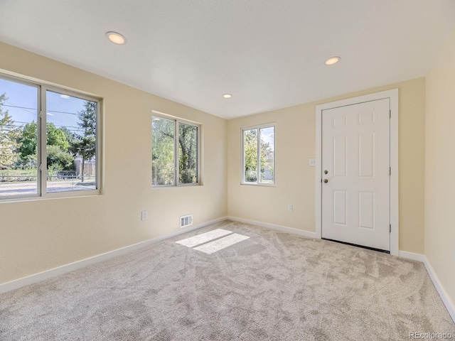 view of carpeted empty room