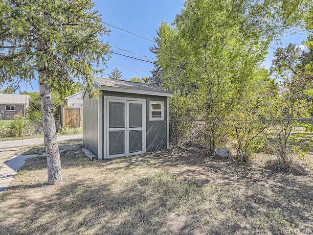 view of outbuilding