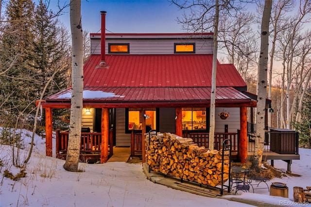 2150 Michigan Hill Rd, Jefferson, CO 80456 - view of front of house with covered porch