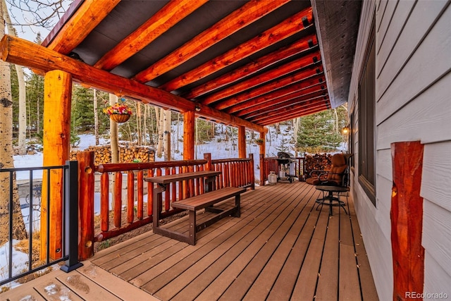 2150 Michigan Hill Rd, Jefferson, CO 80456 - view of wooden terrace