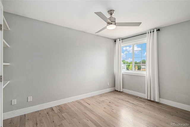 19334 E Prentice Pl, Centennial, CO 80015 - unfurnished room with a ceiling fan and light wood-style floors