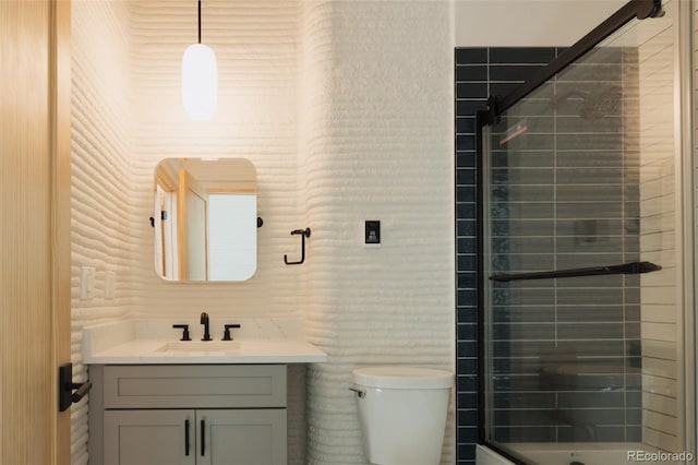 740 E Pine St, Buena Vista, CO 81211 - bathroom featuring vanity and a stall shower