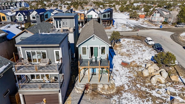 485 E Arkansas St, Buena Vista, CO 81211 - snow covered house with a residential view and a balcony