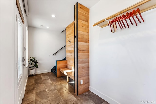 485 E Arkansas St, Buena Vista, CO 81211 - foyer with recessed lighting and stairway