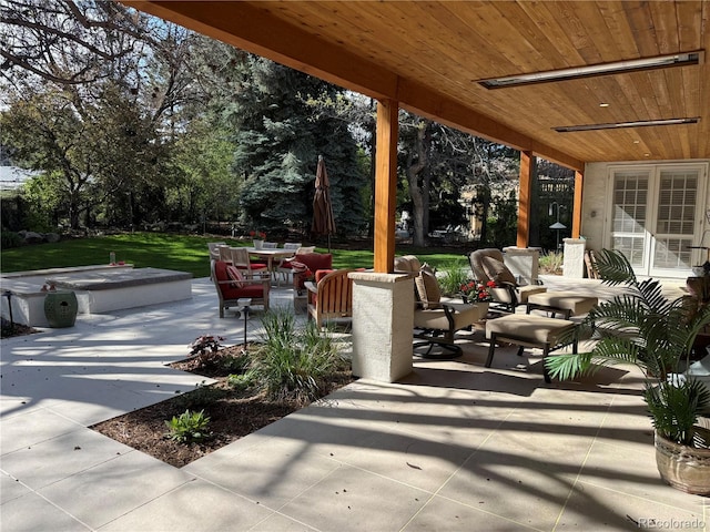 4 Cherry Hills Farm Dr, Cherry Hills Village, CO 80113 - view of patio with outdoor dining area