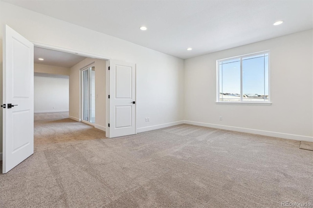 view of carpeted empty room