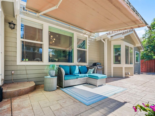 9464 E Aspen Hill Pl, Lone Tree, CO 80124 - view of patio with an outdoor hangout area