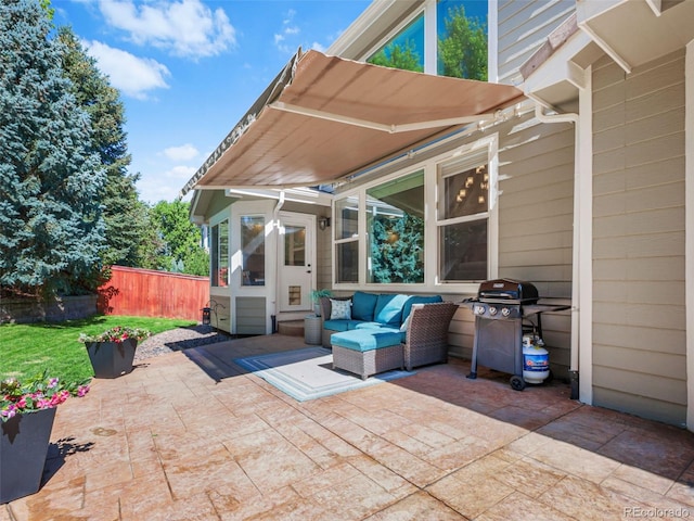 9464 E Aspen Hill Pl, Lone Tree, CO 80124 - view of patio with area for grilling and an outdoor hangout area