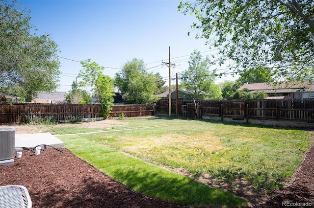 7870 Magnolia St, Commerce City, CO 80022 - view of yard featuring central AC unit