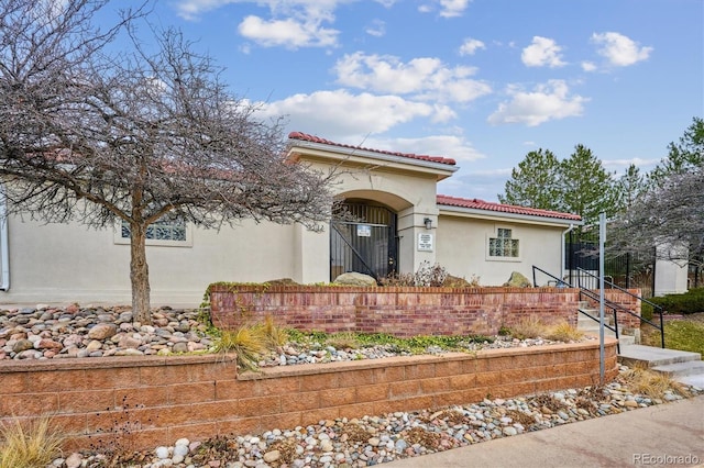 view of mediterranean / spanish house