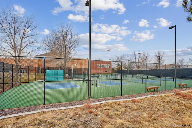 view of sport court