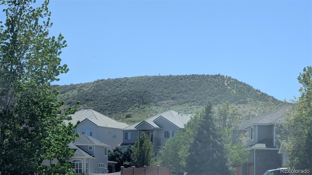 view of mountain background