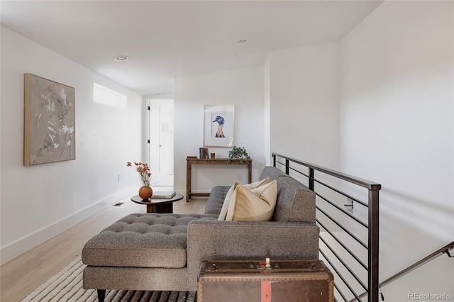 1322 Raleigh St, Denver, CO 80204 - living room featuring recessed lighting, baseboards, and wood finished floors
