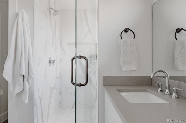 1322 Raleigh St, Denver, CO 80204 - full bath with a sink and a marble finish shower