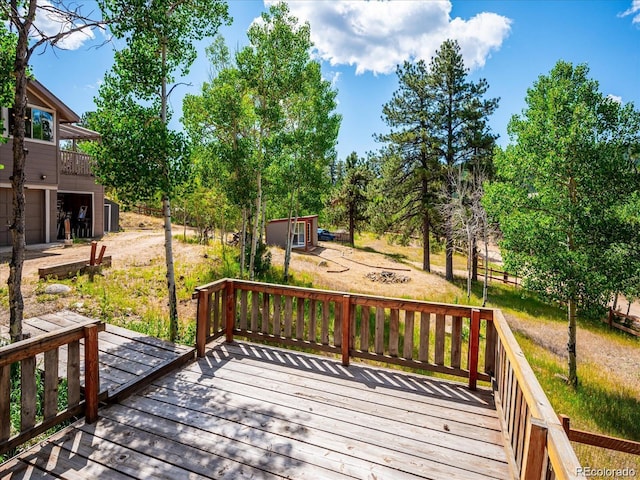 366 Houston St, Bailey, CO 80421 - view of wooden terrace