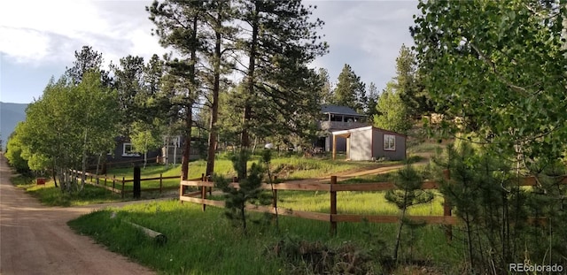 366 Houston St, Bailey, CO 80421 - surrounding community with fence, an outbuilding, and a storage unit