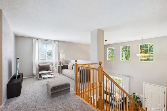 14625 Vine St, Thornton, CO 80602 - living area with an upstairs landing and carpet