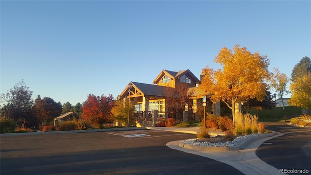 22386 E Arbor Pl, Aurora, CO 80016 - view of front of home with a chimney