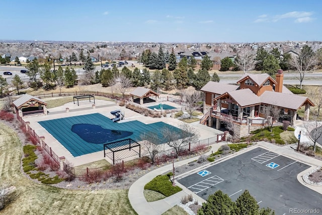 22386 E Arbor Pl, Aurora, CO 80016 - drone / aerial view of a pool