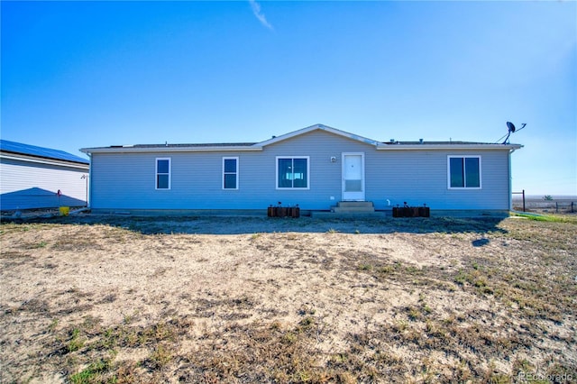 view of back of property