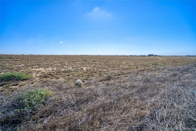 view of landscape featuring a rural view