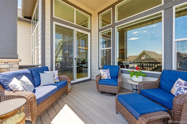 18926 W 94th Ave, Arvada, CO 80007 - wooden terrace with outdoor lounge area