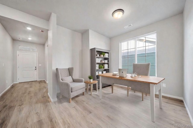 22384 E 49th Pl, Aurora, CO 80019 - home office featuring light wood finished floors and baseboards