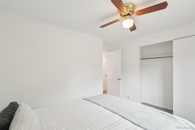 2393 E 90th Ave, Thornton, CO 80229 - bedroom featuring a closet and ceiling fan