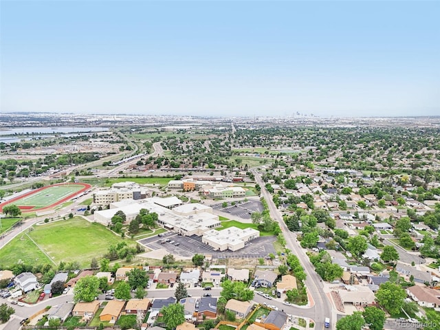 2393 E 90th Ave, Thornton, CO 80229 - aerial view of property and surrounding area featuring nearby suburban area