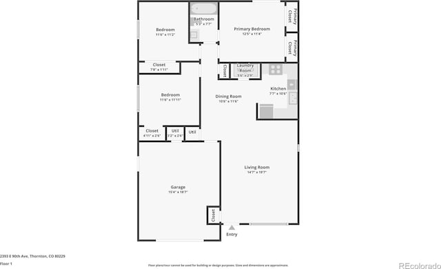 2393 E 90th Ave, Thornton, CO 80229 - property floor plan