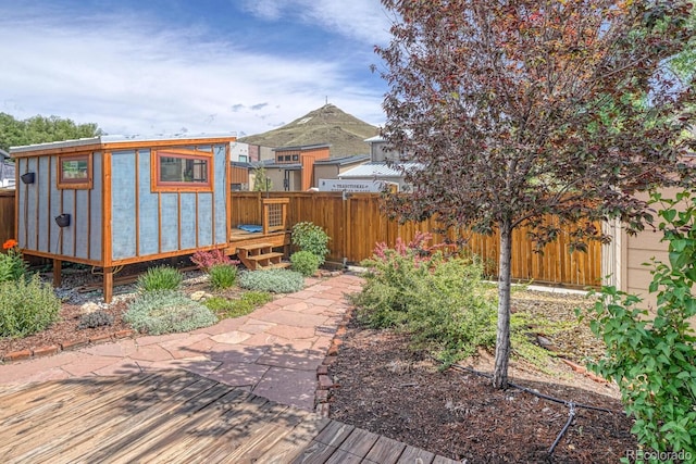 144 N C St, Salida, CO 81201 - view of yard featuring a wooden deck