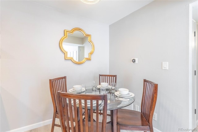 view of dining area