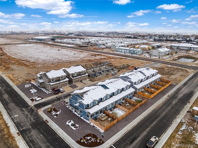 bird's eye view with a residential view