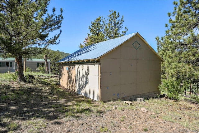 332 Valley Cir, Guffey, CO 80820 - view of garage