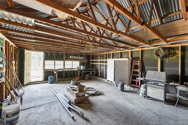 332 Valley Cir, Guffey, CO 80820 - miscellaneous room with a garage