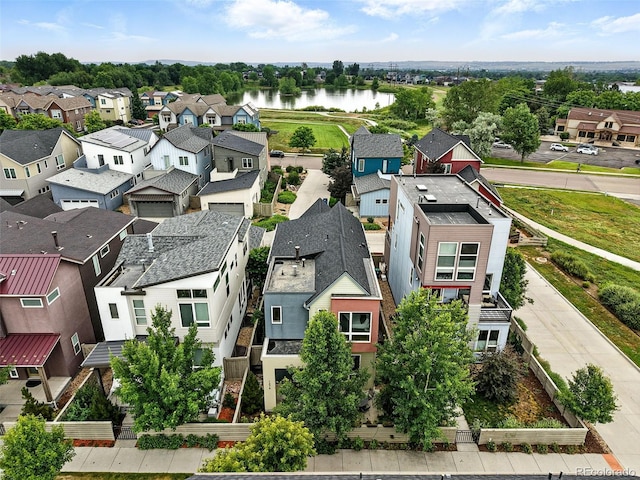 1376 Snowberry Ln, Louisville, CO 80027 - aerial perspective of suburban area with a nearby body of water