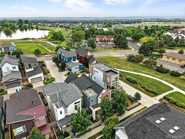 1376 Snowberry Ln, Louisville, CO 80027 - aerial perspective of suburban area featuring a large body of water