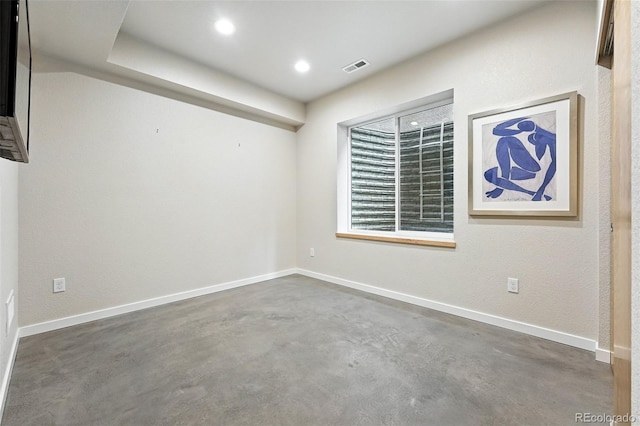 1376 Snowberry Ln, Louisville, CO 80027 - unfurnished room featuring concrete flooring and recessed lighting