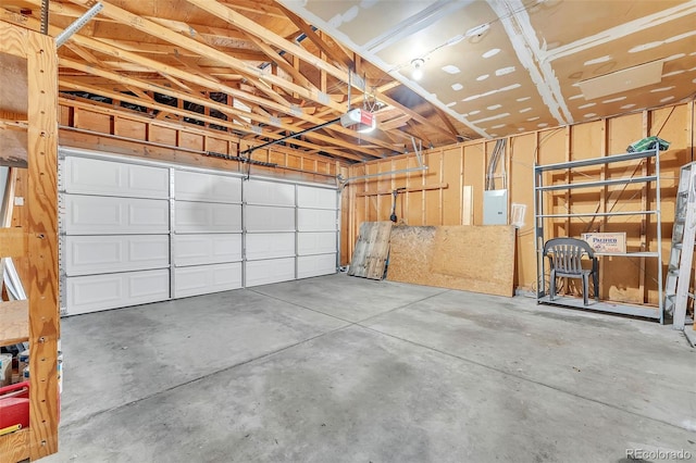 8479 Rabbitbrush Way, Parker, CO 80134 - garage with a garage door opener and electric panel