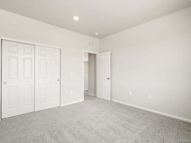 1612 Colorado River Dr, Windsor, CO 80550 - unfurnished bedroom with carpet flooring, a closet, and recessed lighting