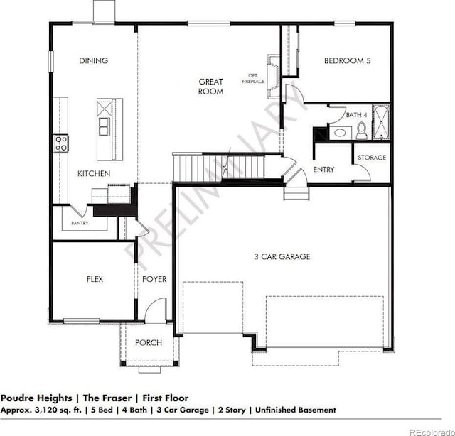 1612 Colorado River Dr, Windsor, CO 80550 - view of room layout