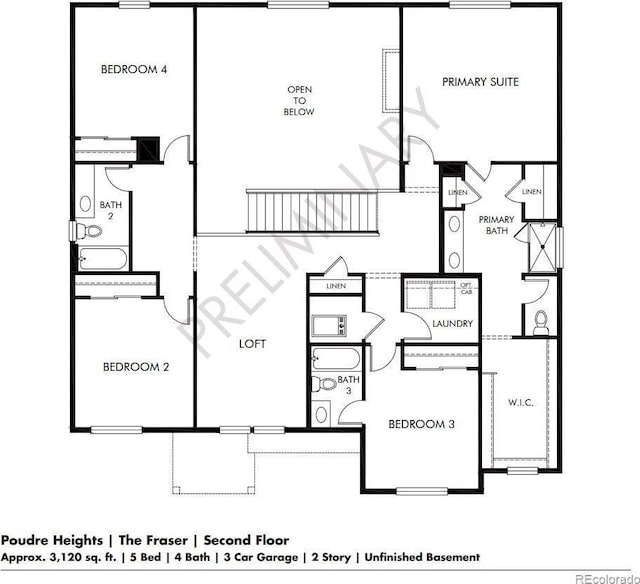 1612 Colorado River Dr, Windsor, CO 80550 - view of home floor plan
