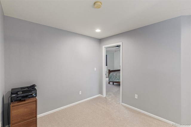 291 Las Lomas St, Brighton, CO 80601 - unfurnished room with a smoke detector, light carpet, and recessed lighting