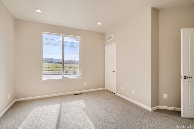 view of carpeted empty room