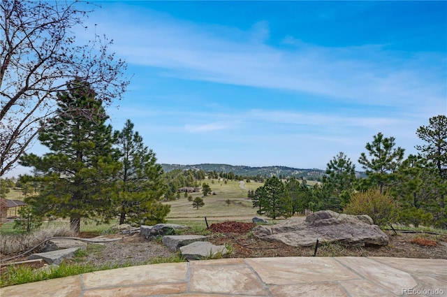 25803 Aspen Way, Golden, CO 80401 - view of patio / terrace with a mountain view
